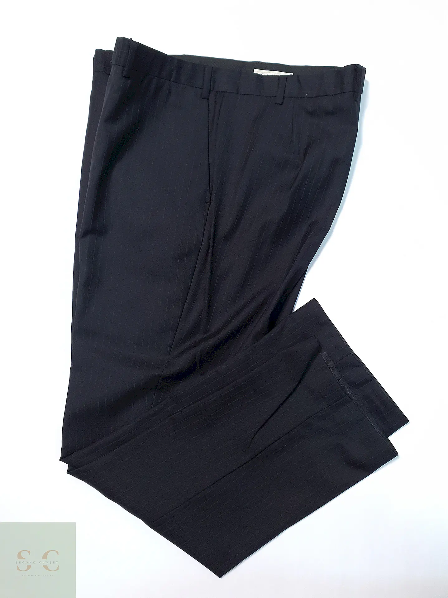 Pantalón Canda Plomo Rayas 70% Lana Virgen Talla 2XL 50 1