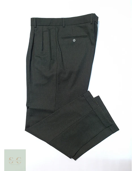 Pantalón Roy Robson Verde 70% Lana Virgen Talla L 46