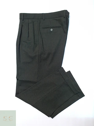 Pantalón Roy Robson Verde 70% Lana Virgen Talla XL 46