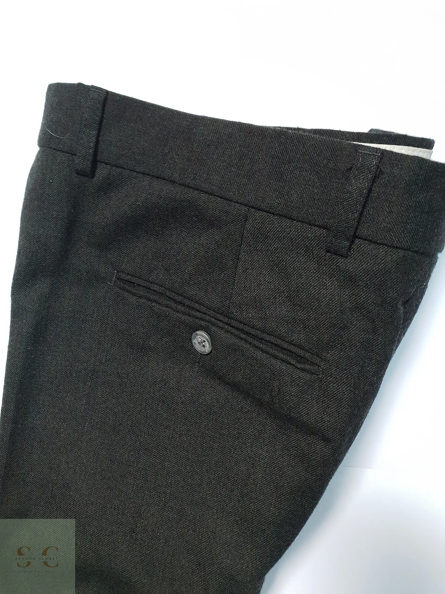 Pantalón Roy Robson Verde 70% Lana Virgen Talla XL 46 5