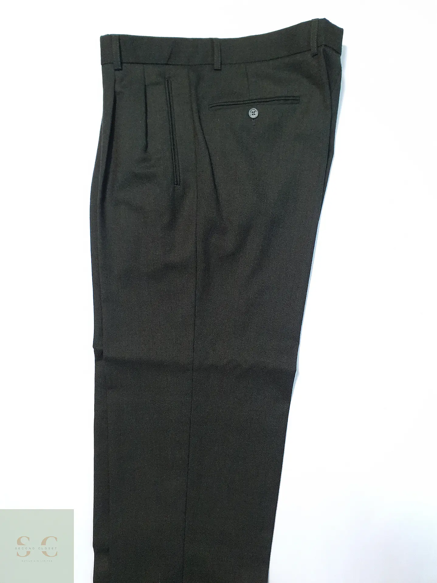 Pantalón Roy Robson Verde 70% Lana Virgen Talla XL 46 2