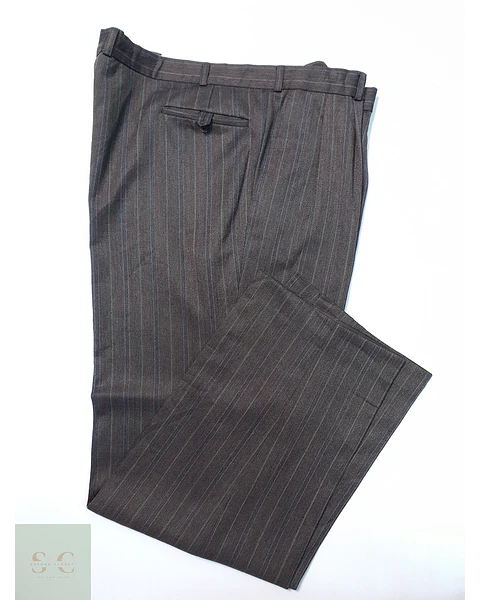 Pantalón Vintage Café Rayas Talla 5XL 58