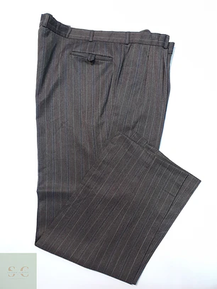 Pantalón Vintage Café Rayas Talla 5XL 58