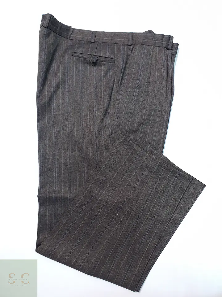 Pantalón Vintage Café Rayas Talla 5XL 58 1
