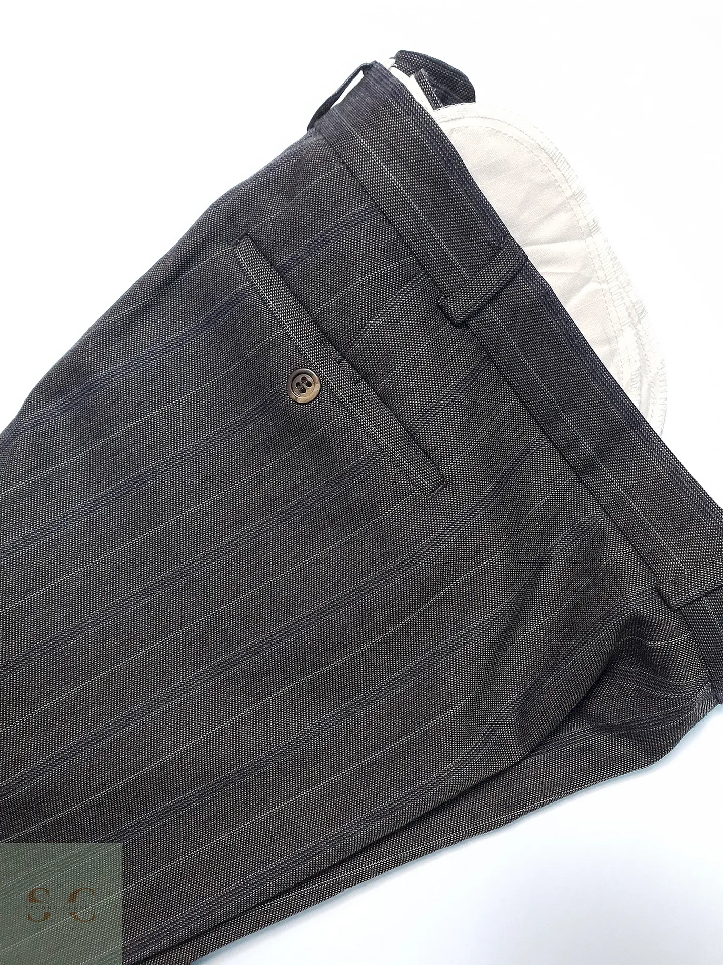 Pantalón Vintage Café Rayas Talla 5XL 58 4