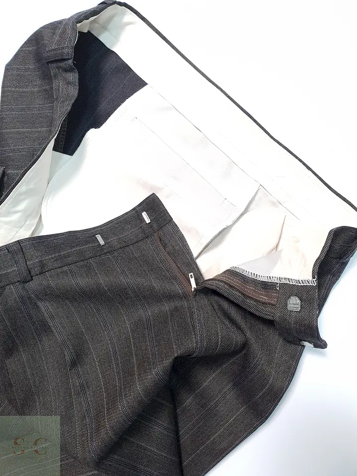 Pantalón Vintage Café Rayas Talla 5XL 58 5