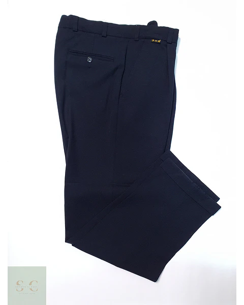 Pantalón Tecomi Strech Lana Virgen Azul Talla ML 44