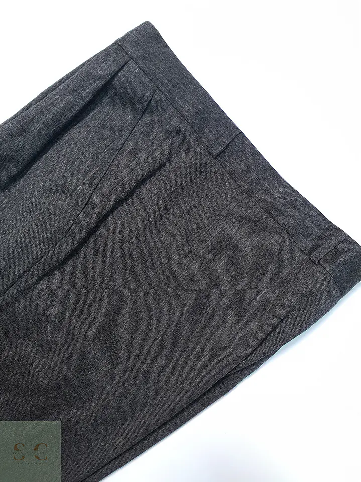Pantalón Vintage Plomo 100% Lana Virgen Talla XL 48 3