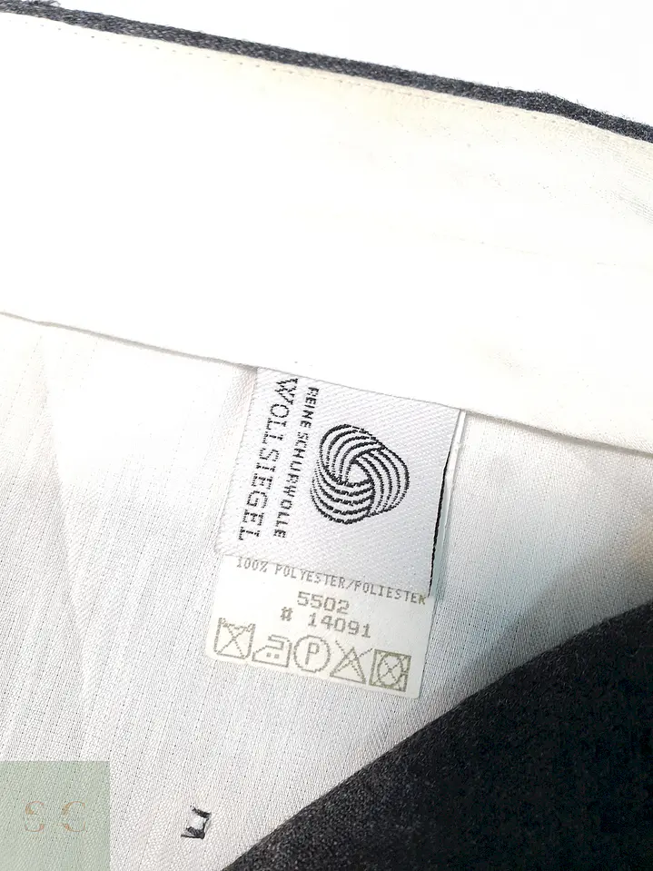 Pantalón Vintage Plomo 100% Lana Virgen Talla XL 48 5