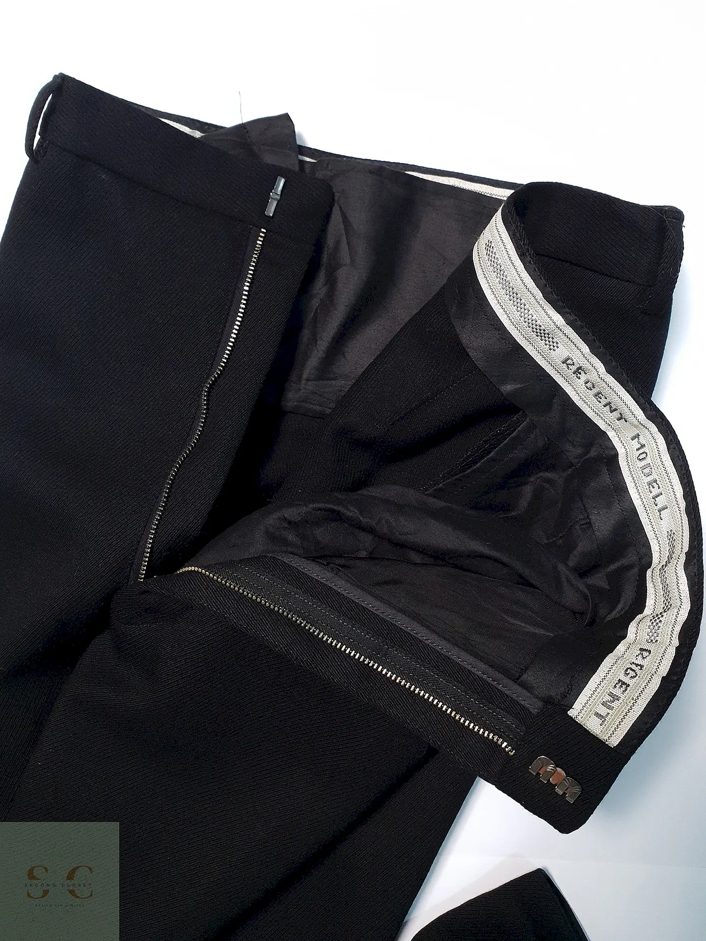 Pantalón Regent Modell Negro Lana Talla XL 46 4