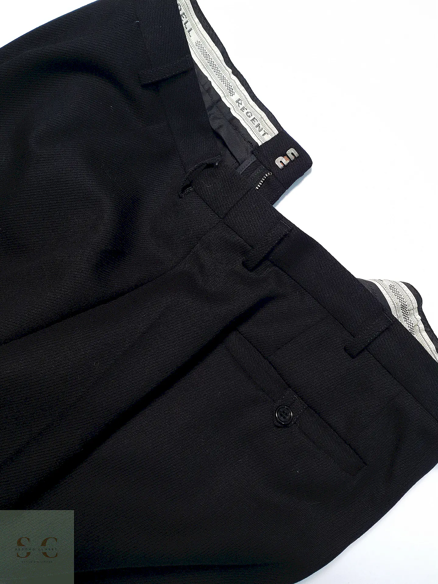 Pantalón Regent Modell Negro Lana Talla XL 46 5