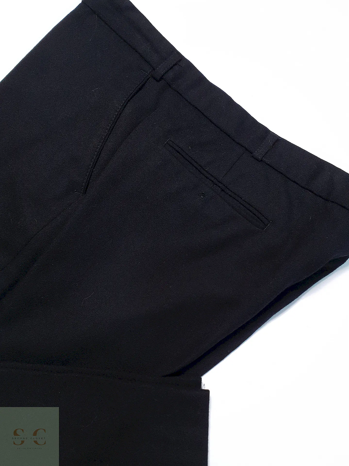 Pantalón Gardeur Homme 100% Lana Virgen Negro Talla 2XL 50 3
