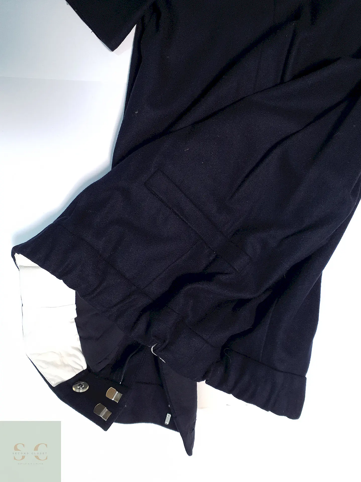 Pantalón Cos Azul Lana y Cashmere Talla L 44 3