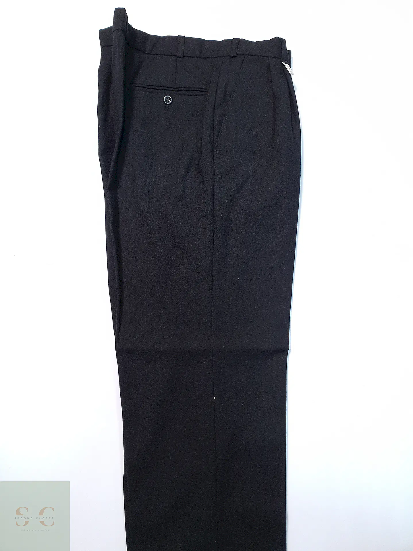 Pantalón Desch Plomo 100% Lana Virgen Talla XL 49 5