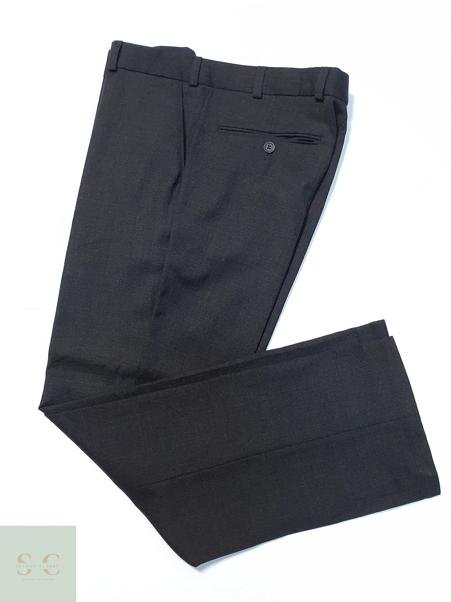 Pantalón Canda Strech Plomo Lana Virgen Talla L 44 1