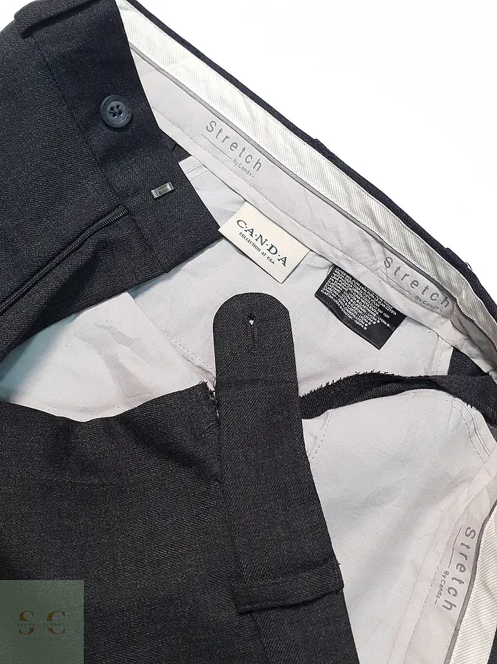 Pantalón Canda Strech Plomo Lana Virgen Talla L 44 3
