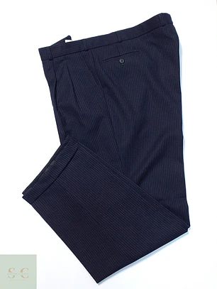 Pantalón Vintage Gutos Azul Rayas Lana Talla 5XL 58