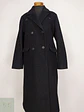 Abrigo Largo Negro Lc Waikiki Mezcla Lana Cruzado Talla 42 L - Miniatura 3