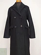 Abrigo Largo Negro Lc Waikiki Mezcla Lana Cruzado Talla 42 L - Miniatura 4