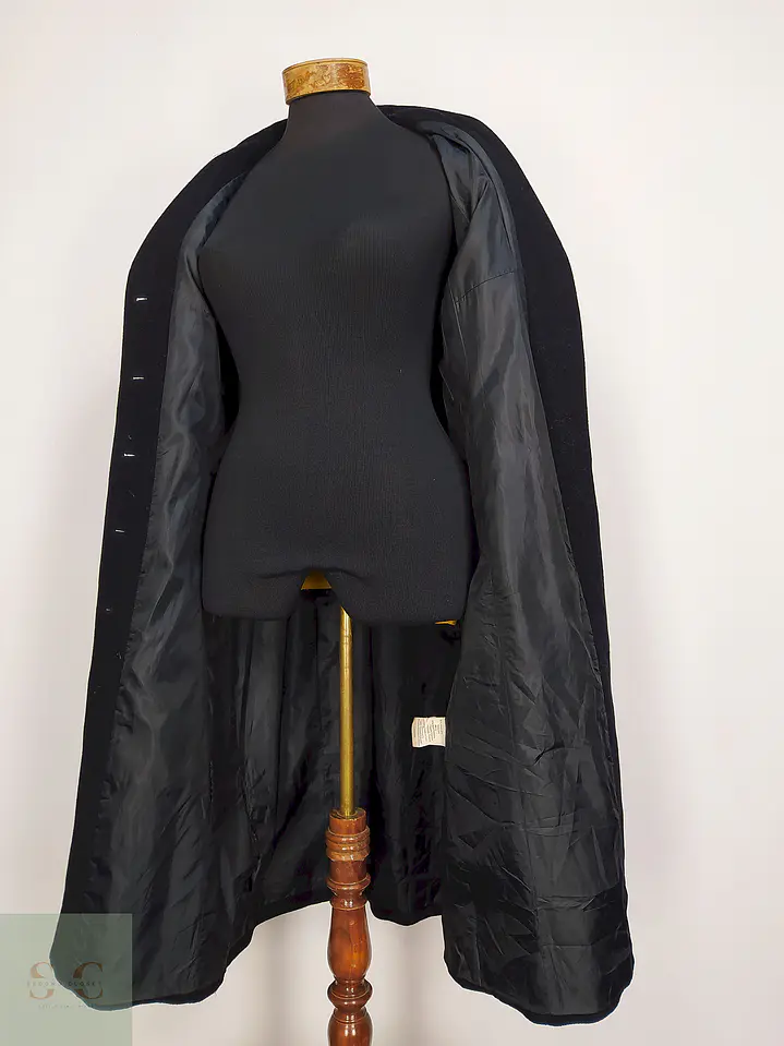 Abrigo Largo Negro XX by Mexx 80% Lana Talla 38 S/M 12