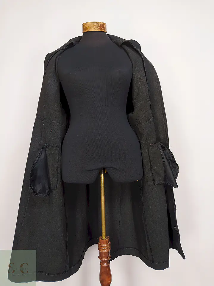 Abrigo Largo Plomo Defile Talla 44 XL 9