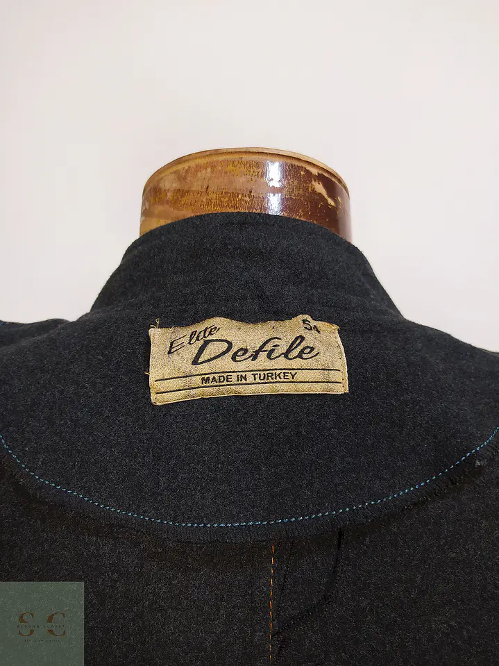 Abrigo Largo Plomo Defile Talla 44 XL 11