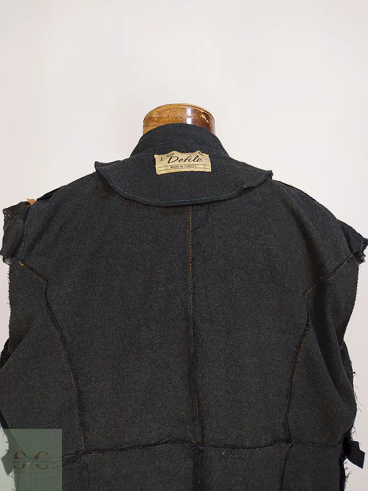 Abrigo Largo Plomo Defile Talla 44 XL 12