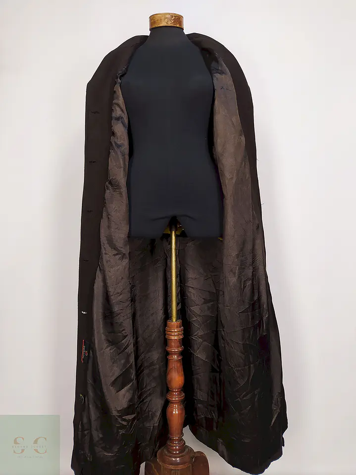 Abrigo Largo Café Berfin Talla 46 XXL 7
