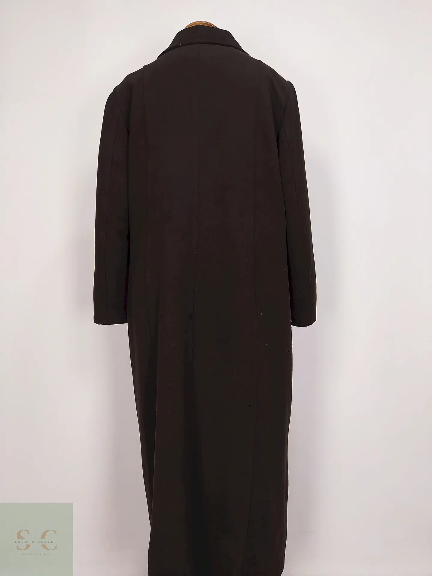 Abrigo Largo Café Berfin Talla 46 XXL 9
