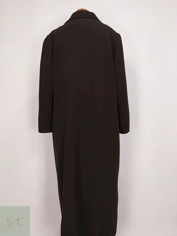 Abrigo Largo Café Berfin Talla 46 XXL 9