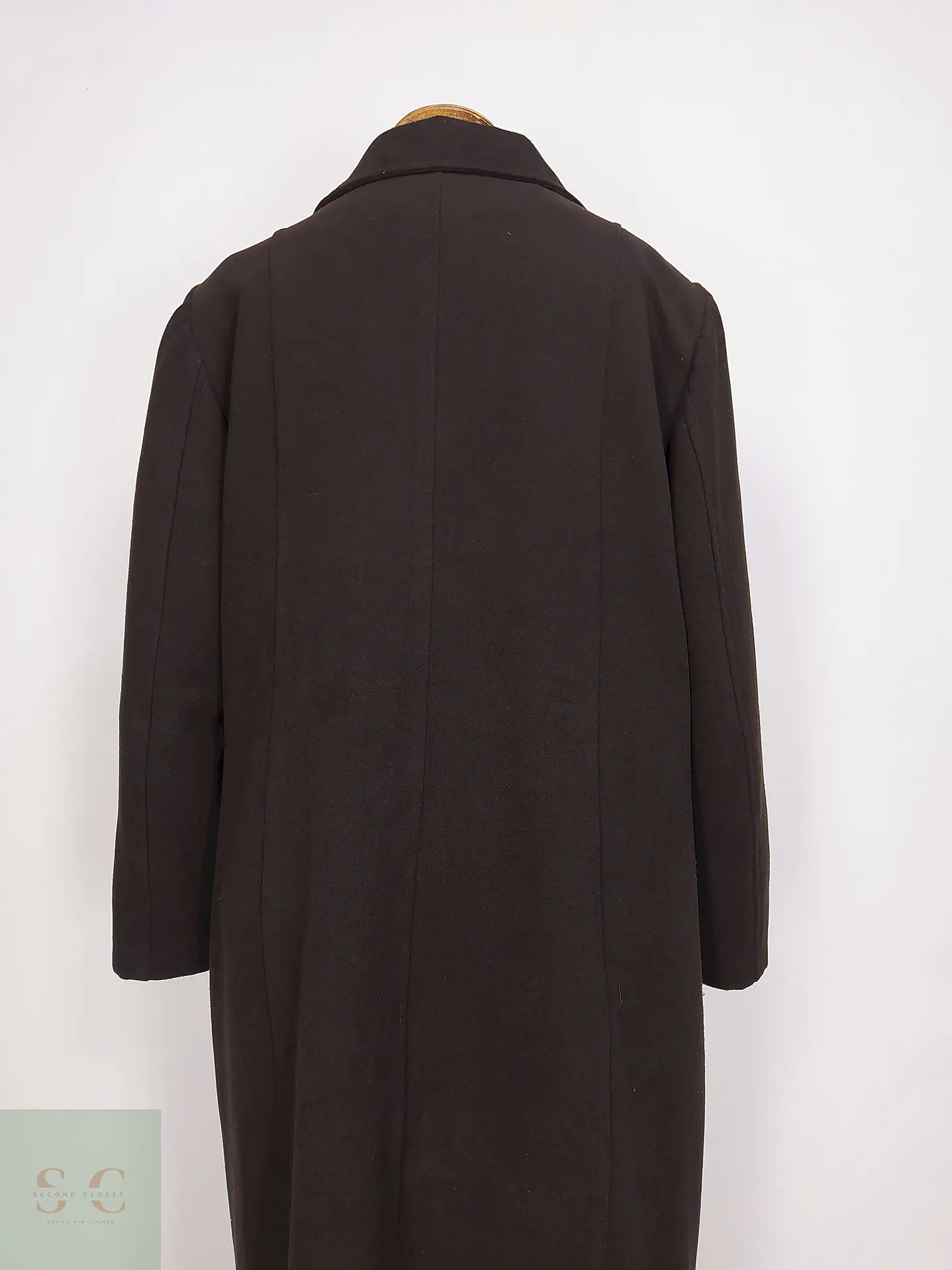 Abrigo Largo Café Berfin Talla 46 XXL 10