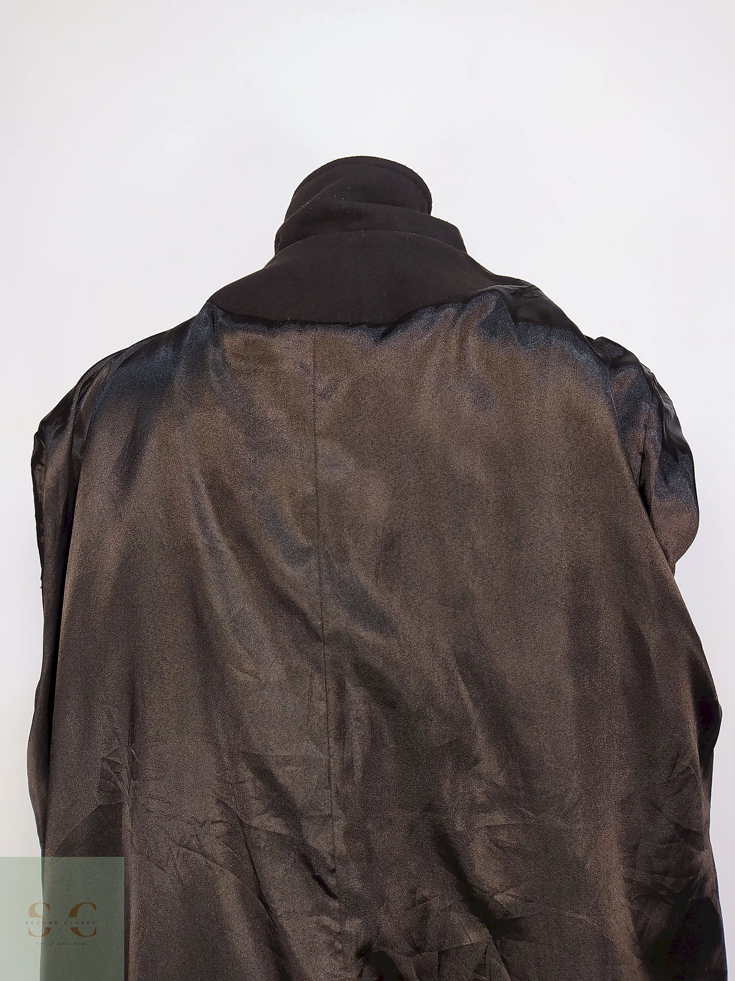 Abrigo Largo Café Berfin Talla 46 XXL 11