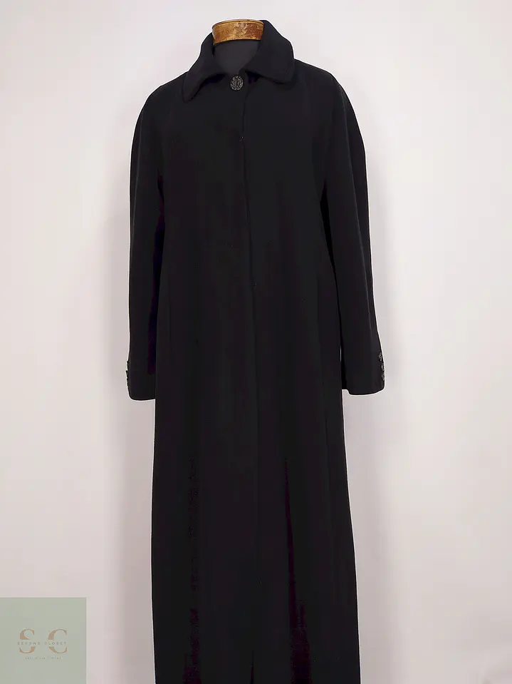 Abrigo Largo Negro Erkuri Talla 46 XXL 1