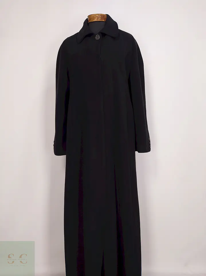 Abrigo Largo Negro Erkuri Talla 46 XXL 2