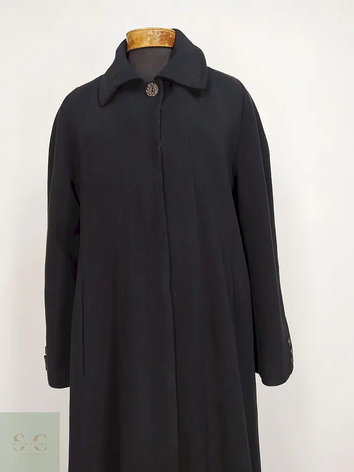 Abrigo Largo Negro Erkuri Talla 46 XXL 6