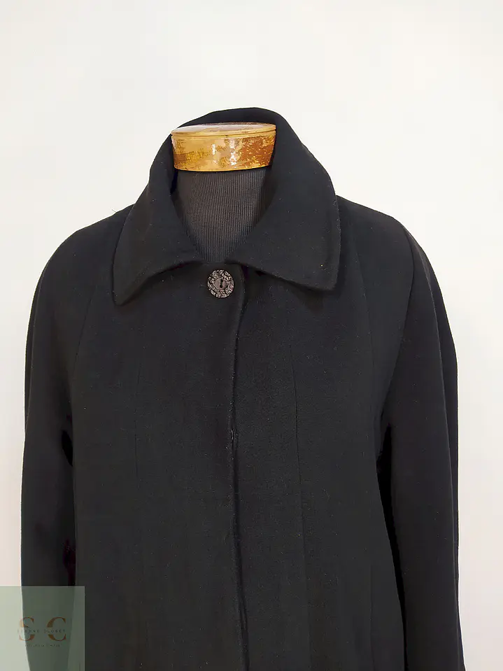 Abrigo Largo Negro Erkuri Talla 46 XXL 8