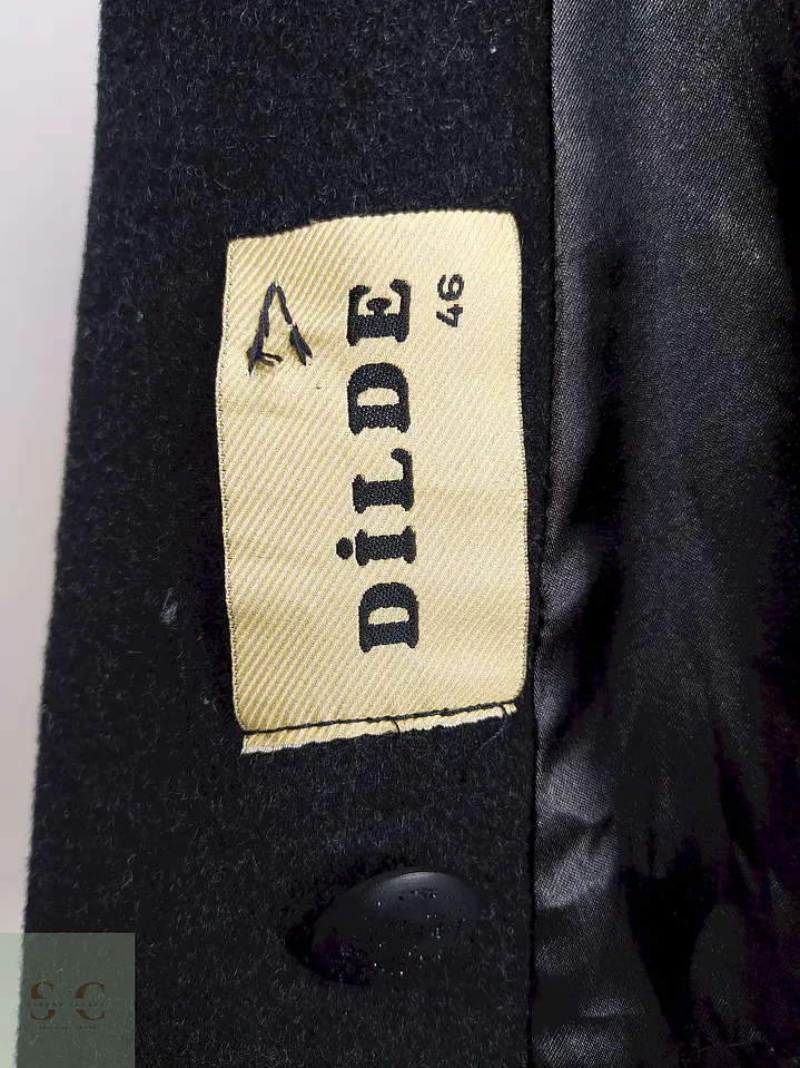 Abrigo Largo Plomo Dilde Lana Talla 42 L 10