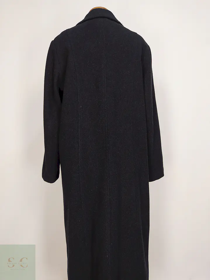 Abrigo Largo Plomo Dilde Lana Talla 42 L 12