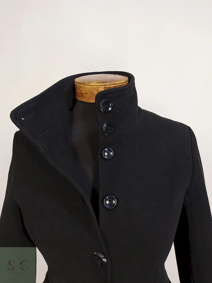 Abrigo Negro Defacto Poliéster Viscosa Talla 38 S/M 5