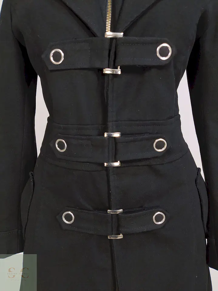 Abrigo Oyku Negro con Gorro Desmontable Talla 40 M 3