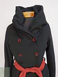 Abrigo London Negro con Gorro y Cinto Rojo Talla 40 M - Miniatura 6