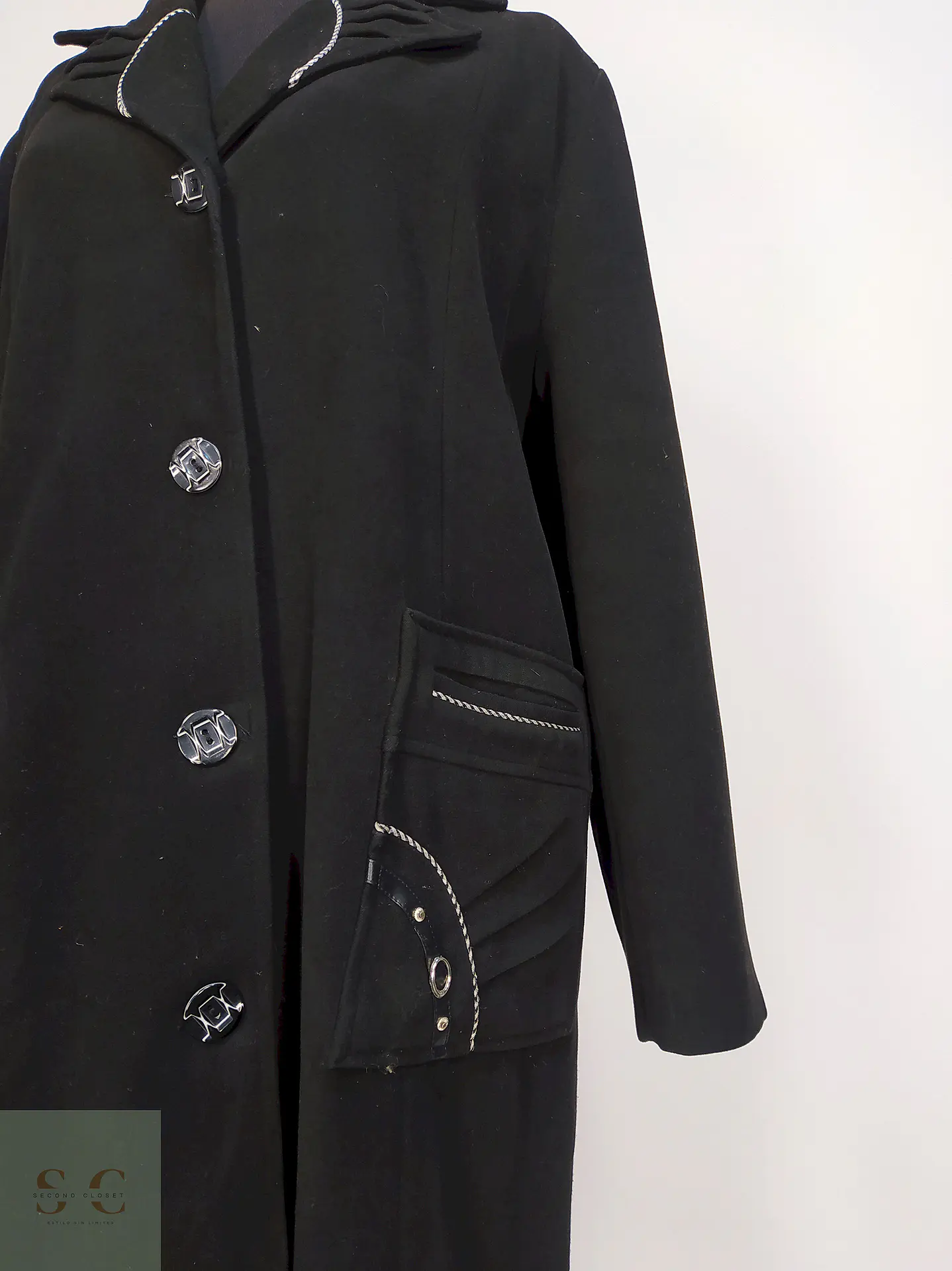 Abrigo Er Kar Negro Talla 44 XL 3