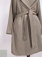 Abrigo Hennin Verde con Cinto Poliéster Talla 38 S/M - Miniatura 2