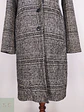 Abrigo Lcw Casual Negro Blanco Mezcla Lana Talla 42 L - Miniatura 2