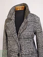 Abrigo Lcw Casual Negro Blanco Mezcla Lana Talla 42 L - Miniatura 6