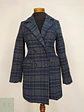 Abrigo Azul Gris Cruzado Básico Talla 38 S/M - Miniatura 1