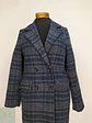 Abrigo Azul Gris Cruzado Básico Talla 38 S/M - Miniatura 2