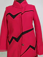 Abrigo Dekka Rojo Negro 80% Lana Talla 38 S/M - Miniatura 4