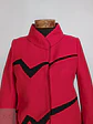 Abrigo Dekka Rojo Negro 80% Lana Talla 38 S/M - Miniatura 5