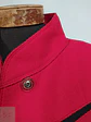Abrigo Dekka Rojo Negro 80% Lana Talla 38 S/M - Miniatura 13